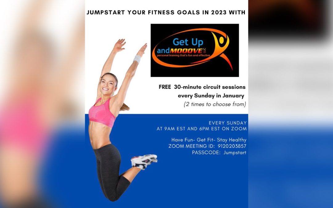 FREE Exercise sessions in January with Get Up and MOOOVE, LLC￼